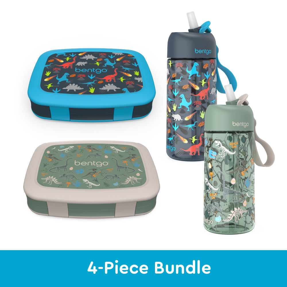 bentgo-kids-prints-lunch-boxes-and-water-bottles-f1 bentgo-lunch-box-bottle-bundle-dinsoaur-fossils-1.jpg