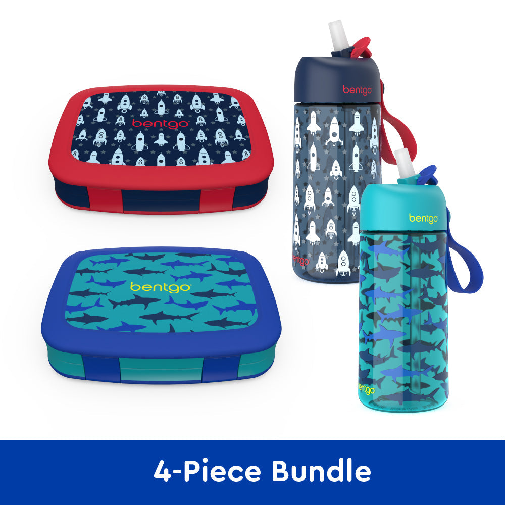 bentgo-kids-prints-lunch-boxes-and-water-bottles-f1 bentgo-lunch-box-bottle-bundle-rocket-shark-1.jpg
